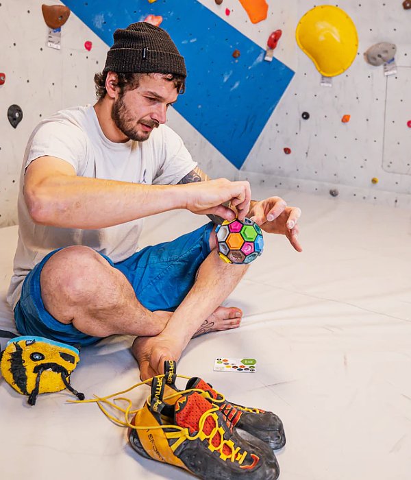 Climball OHG lezecké 3D puzzle Boulderball, mix barev, uni